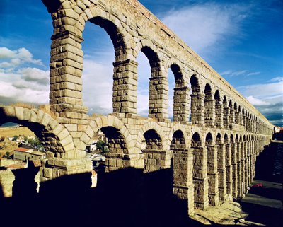 View of the aqueduct by Roman